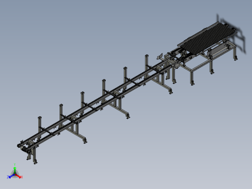 隔条发送机组件正等轴测缩略图