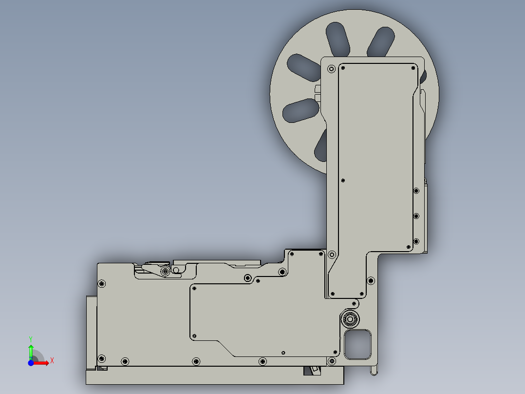 出标飞达前视图
