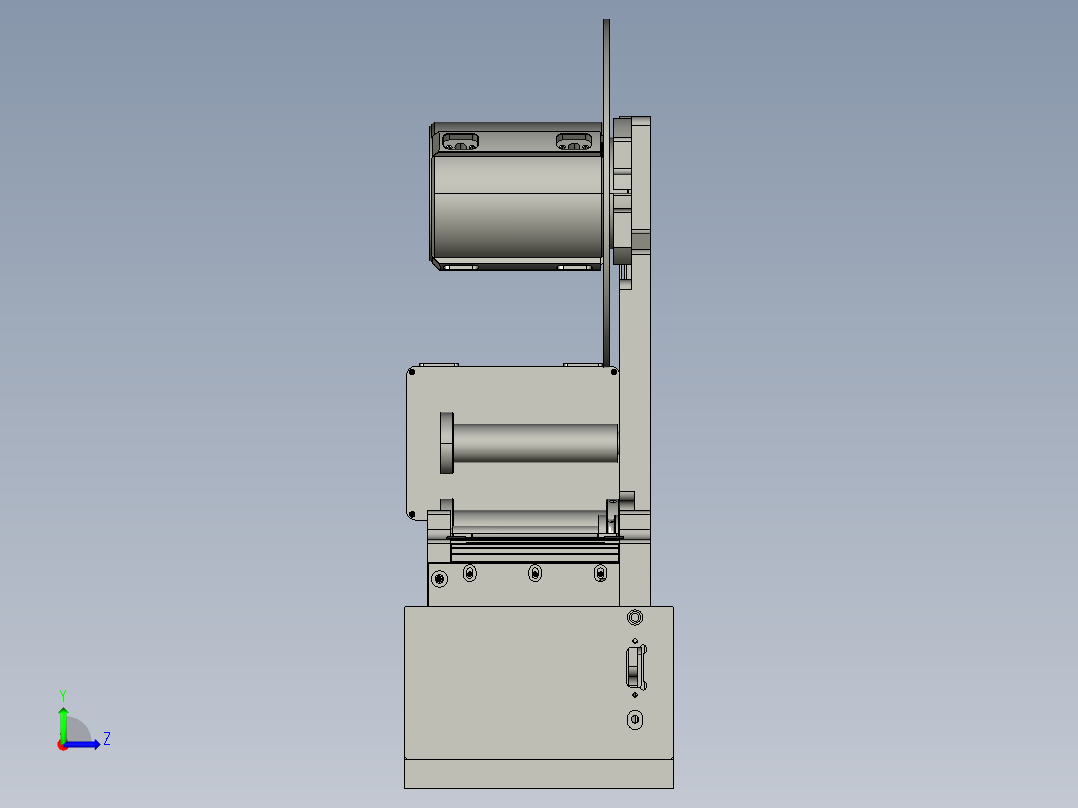 出标飞达左视图