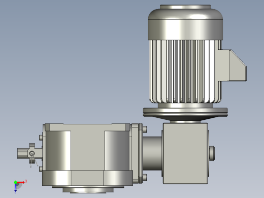 BS0-110DA配063减速机配1HP刹车马达垂直安装俯视缩略图