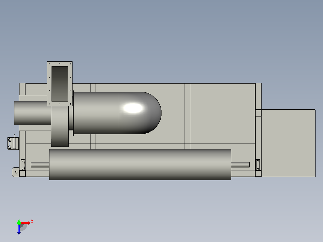 过滤柜漆雾吸收柜迷宫格纸箱俯视图