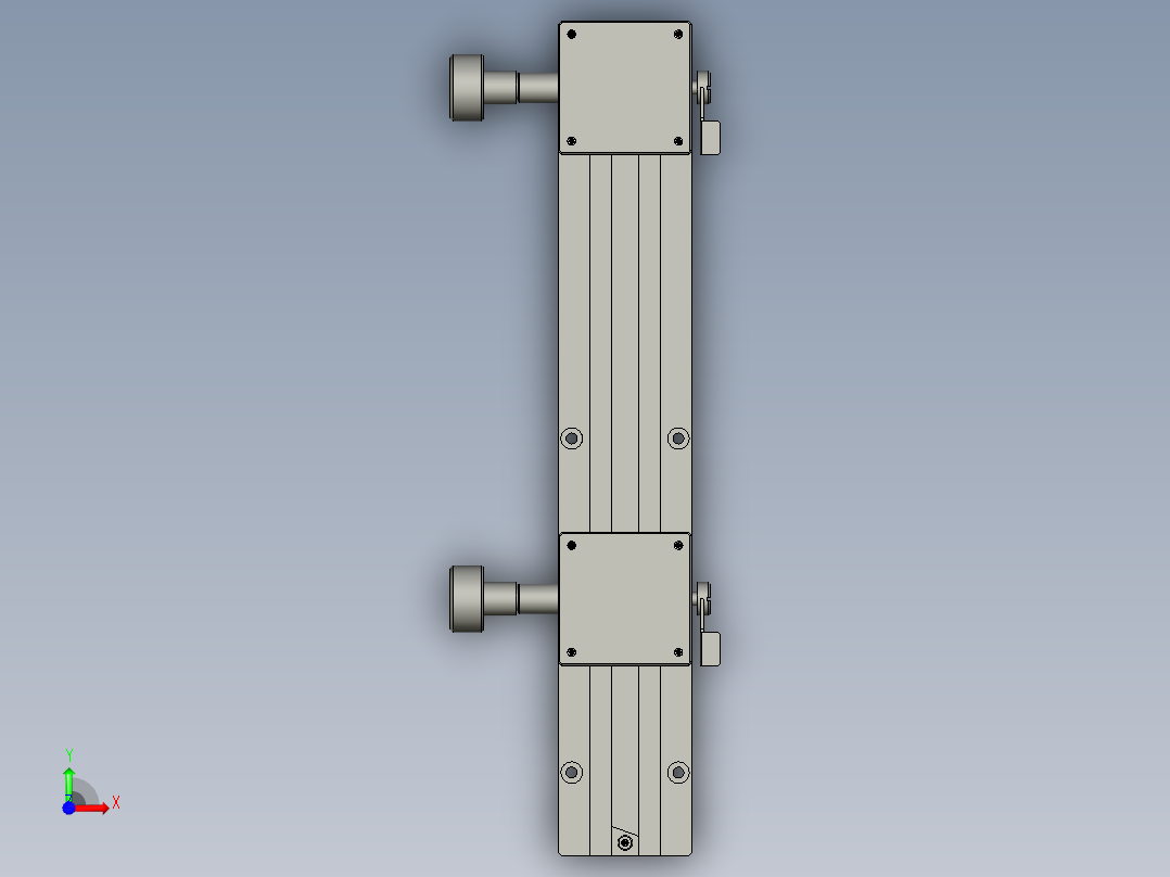 LWX40-L250-2-X轴滑台-东莞盛菱-配合反向前视图