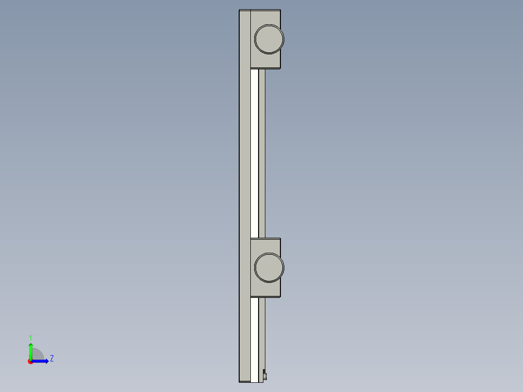 LWX40-L250-2-X轴滑台-东莞盛菱-配合反向左视图