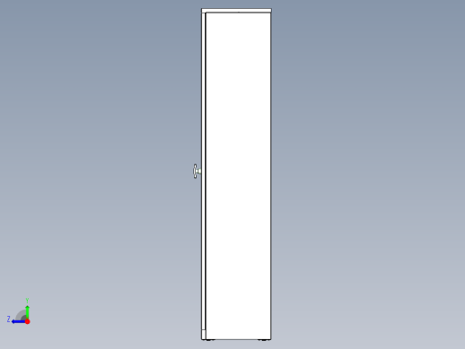 钣金文件储物柜设计右视缩略图