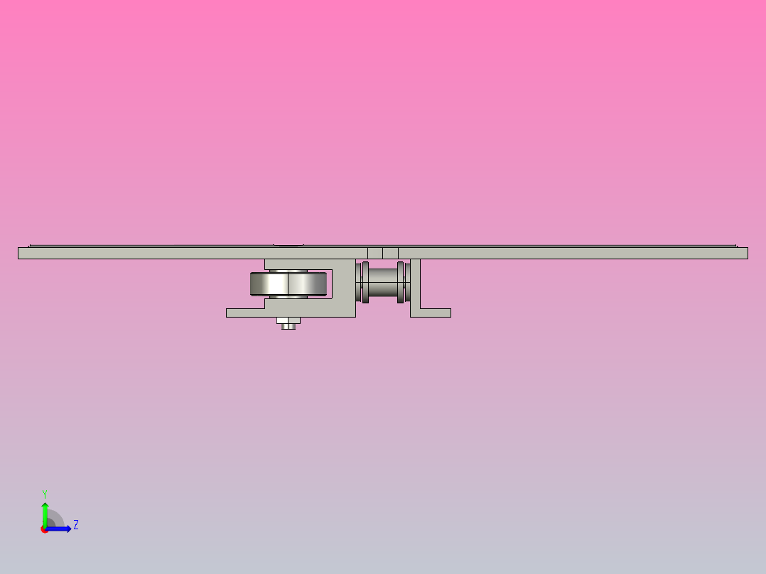 1873AFH-K1200-AZ1-C1 扣链式防滑螺旋链板(含轴承)左视图