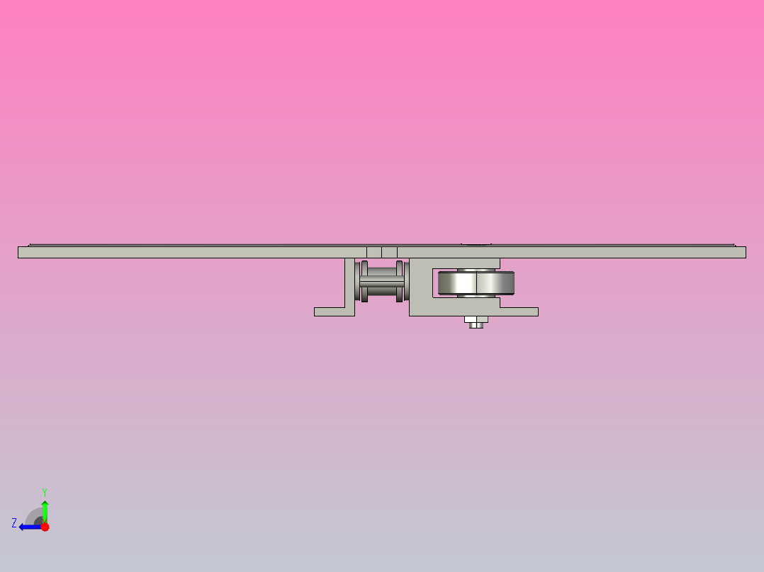 1873AFH-K1200-AZ1-C1 扣链式防滑螺旋链板(含轴承)右视图