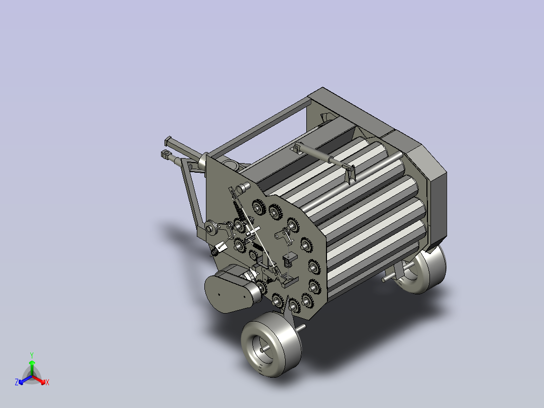 青贮玉米圆形压缩打捆机主视图