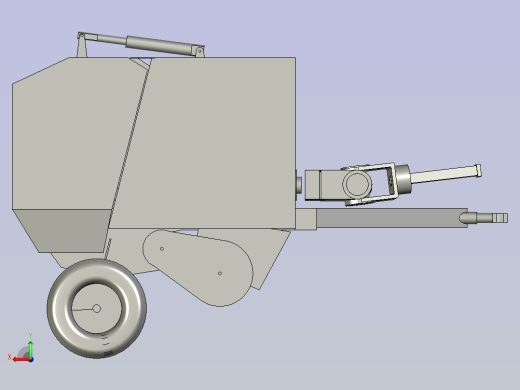 青贮玉米圆形压缩打捆机后视缩略图