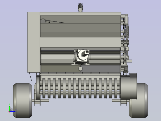 青贮玉米圆形压缩打捆机左视缩略图