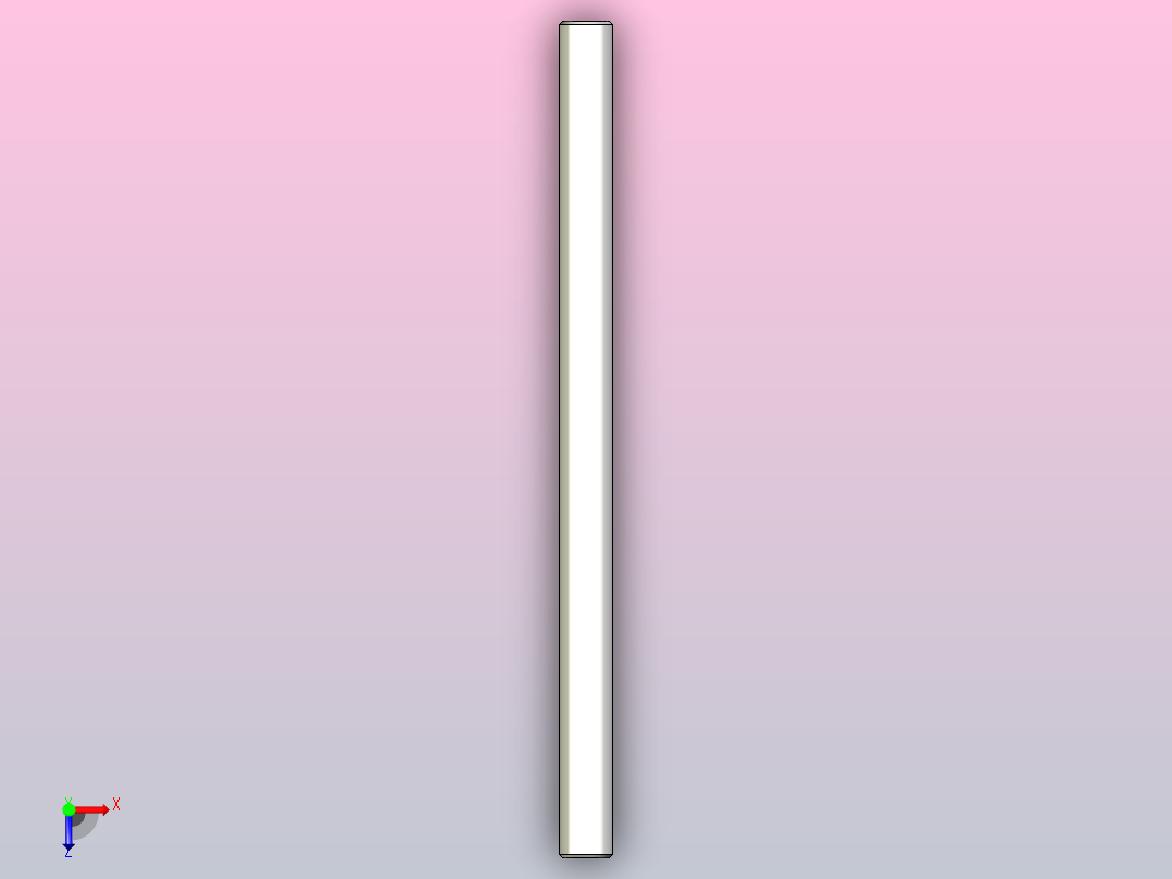 轴 D8 × 128mm 高俯视图