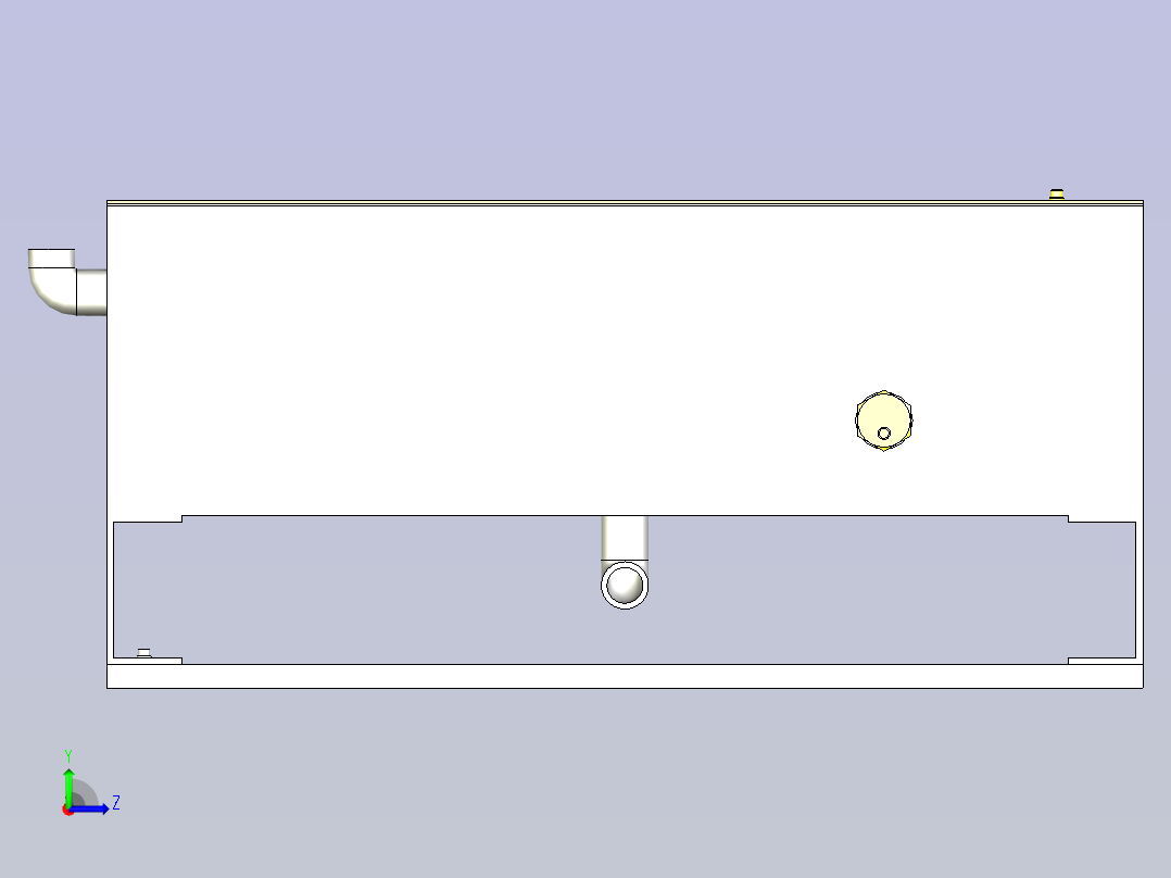 一款水面检视窗3D图模型左视图