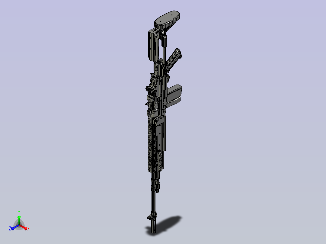 M14EBR正等轴测图