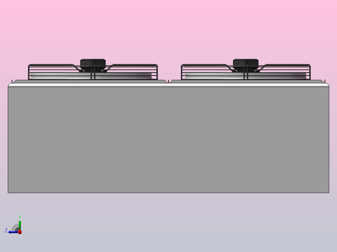 六风扇的机箱排风系统右视图