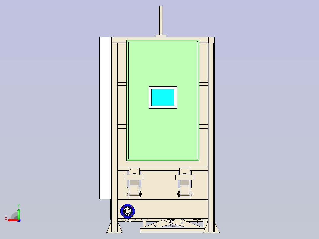 自动堆垛机构3D模型后视图