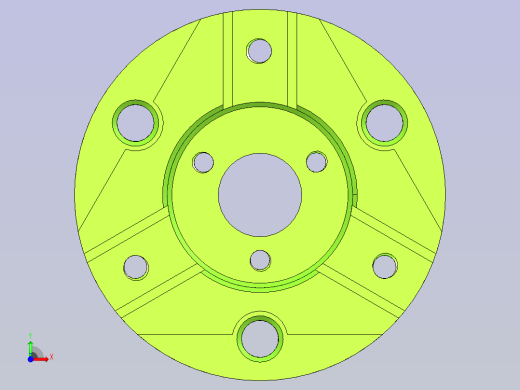 带尺寸的3D工具部件前视缩略图