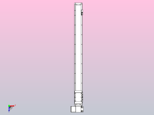 机器人皮带驱动直线轴TPA-GCB-80-P60-L850-LP-M20-N3俯视缩略图