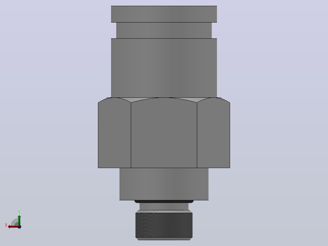 IPCP-G 螺纹直通-G螺纹气动管接头_IPCP04-M5后视图