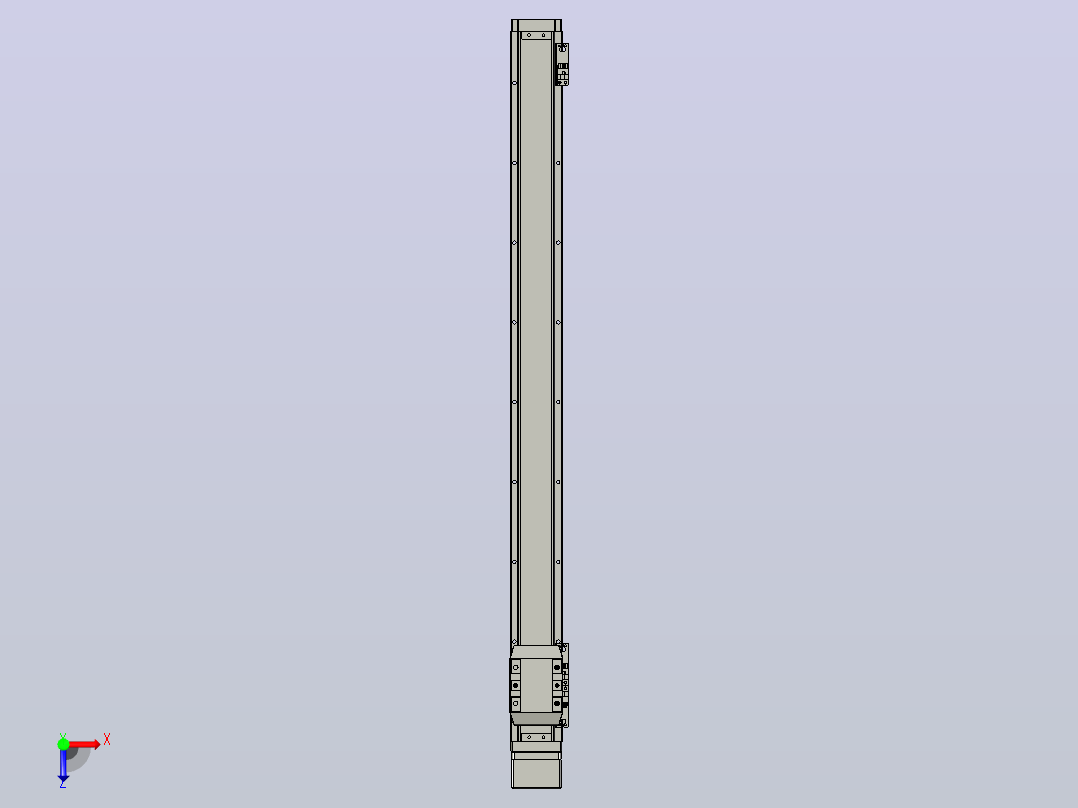 滚珠丝杠直线轴内置导轨TPA-GCR-65-1610C-L750-MP-M40-N3俯视图
