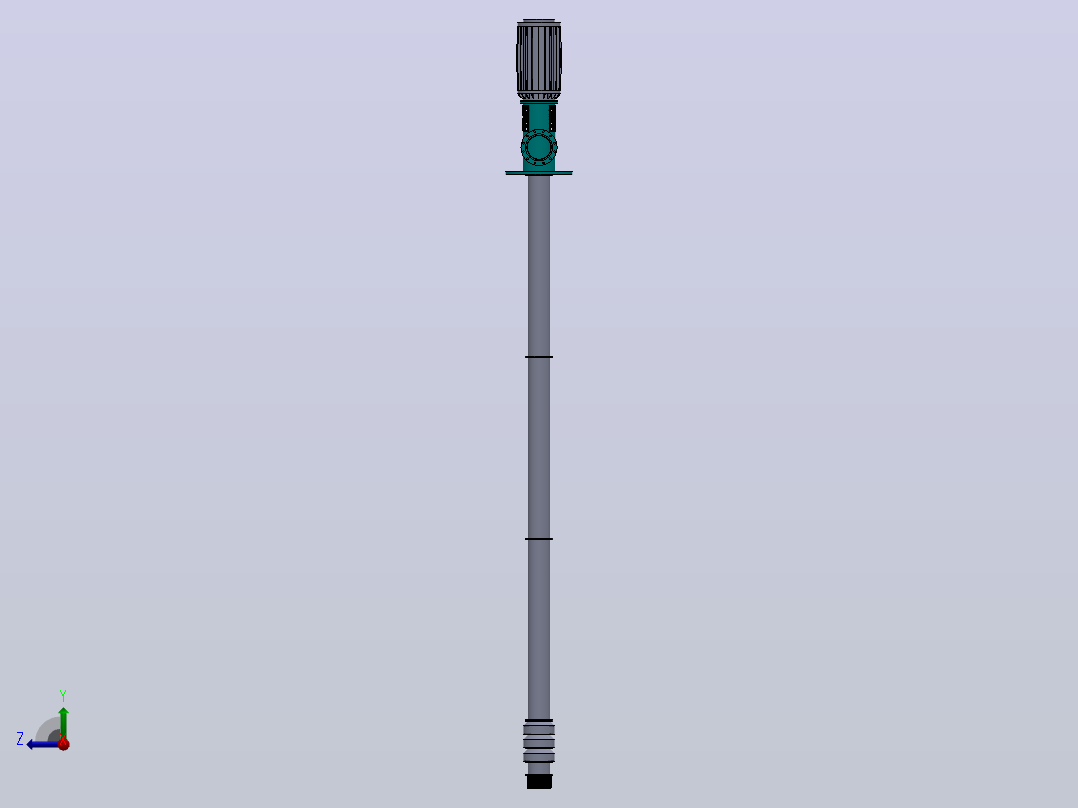 GouldsVITPump18HXC（立式工业涡轮机）右视图