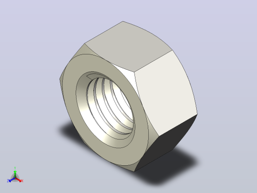 DIN_EN_ISO_4032_Hexagon_Nut_10.ipt六角螺母正等轴测缩略图
