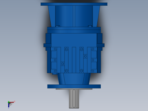 RF47ZP斜齿轮减速机RF47-3.83-M1-P80-Φ160俯视缩略图