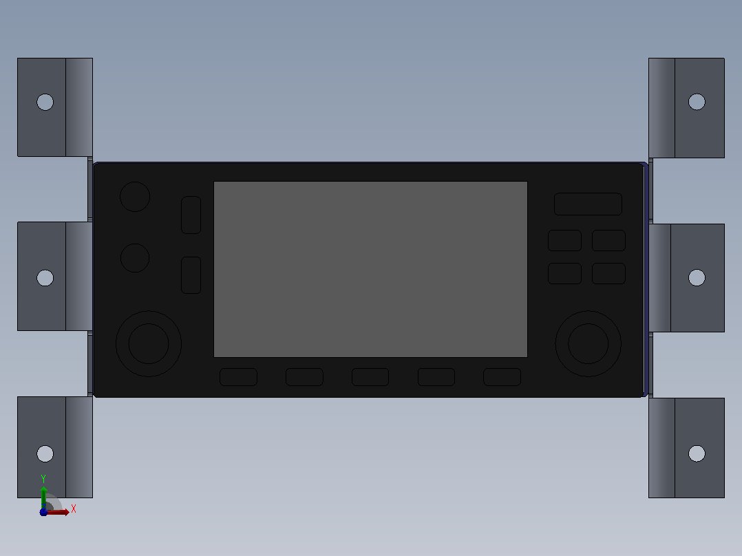 车载架Garmin GNS430 Mtg Rack前视图