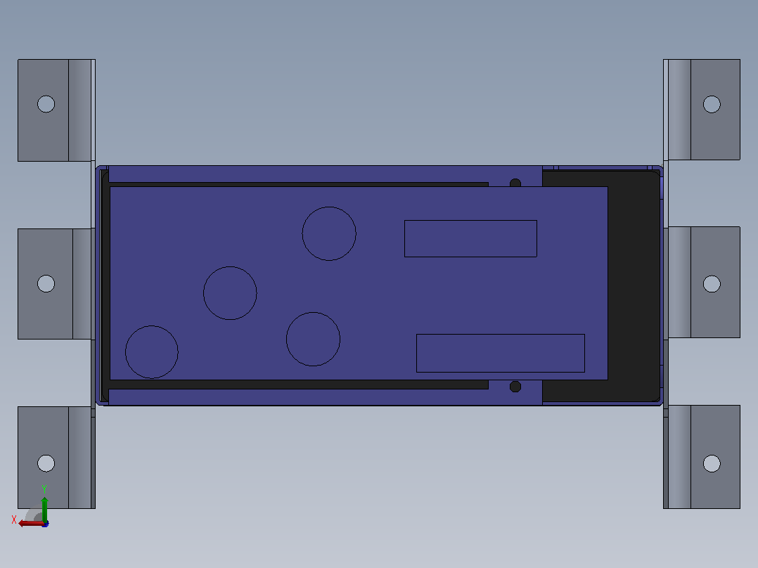 车载架Garmin GNS430 Mtg Rack后视图