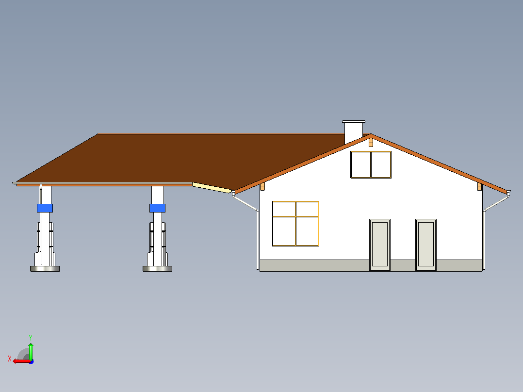 住宅10后视图