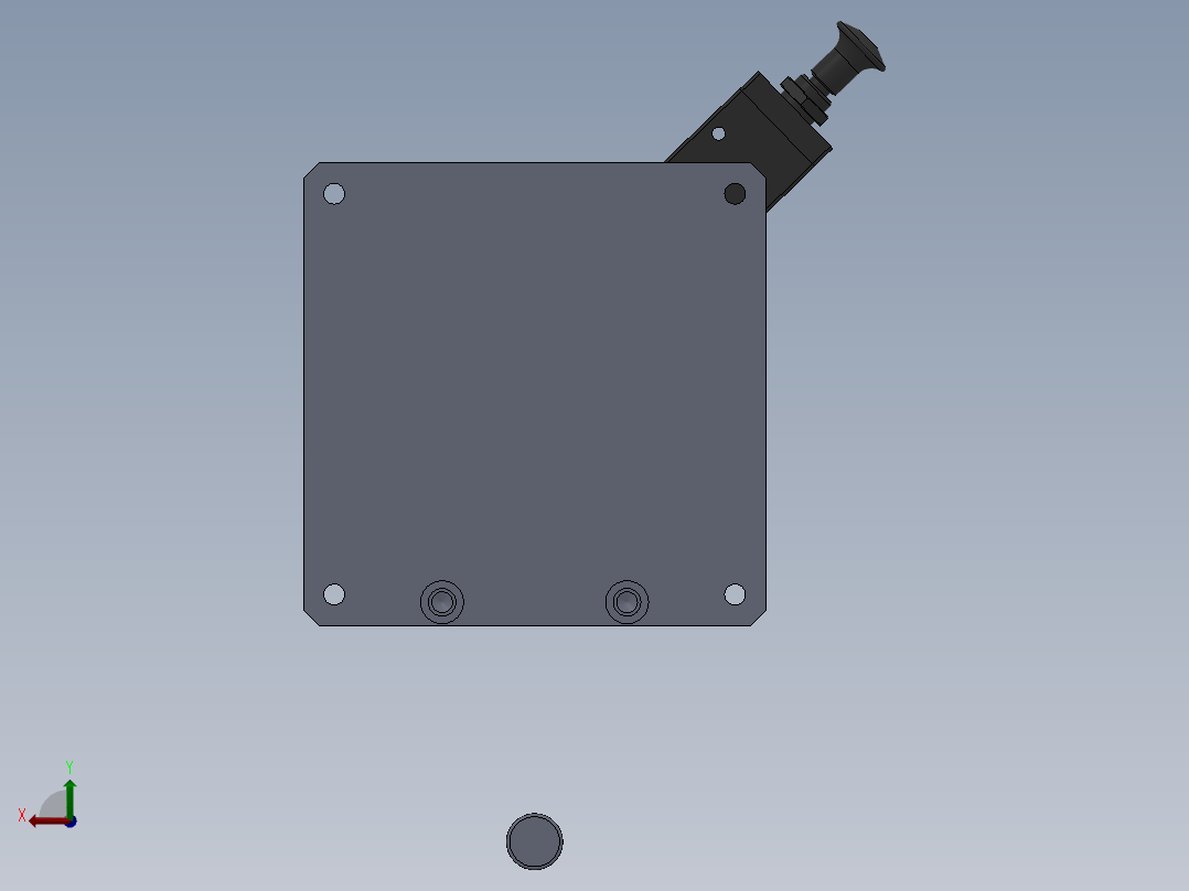 喷气管组件封压盖工装后视图