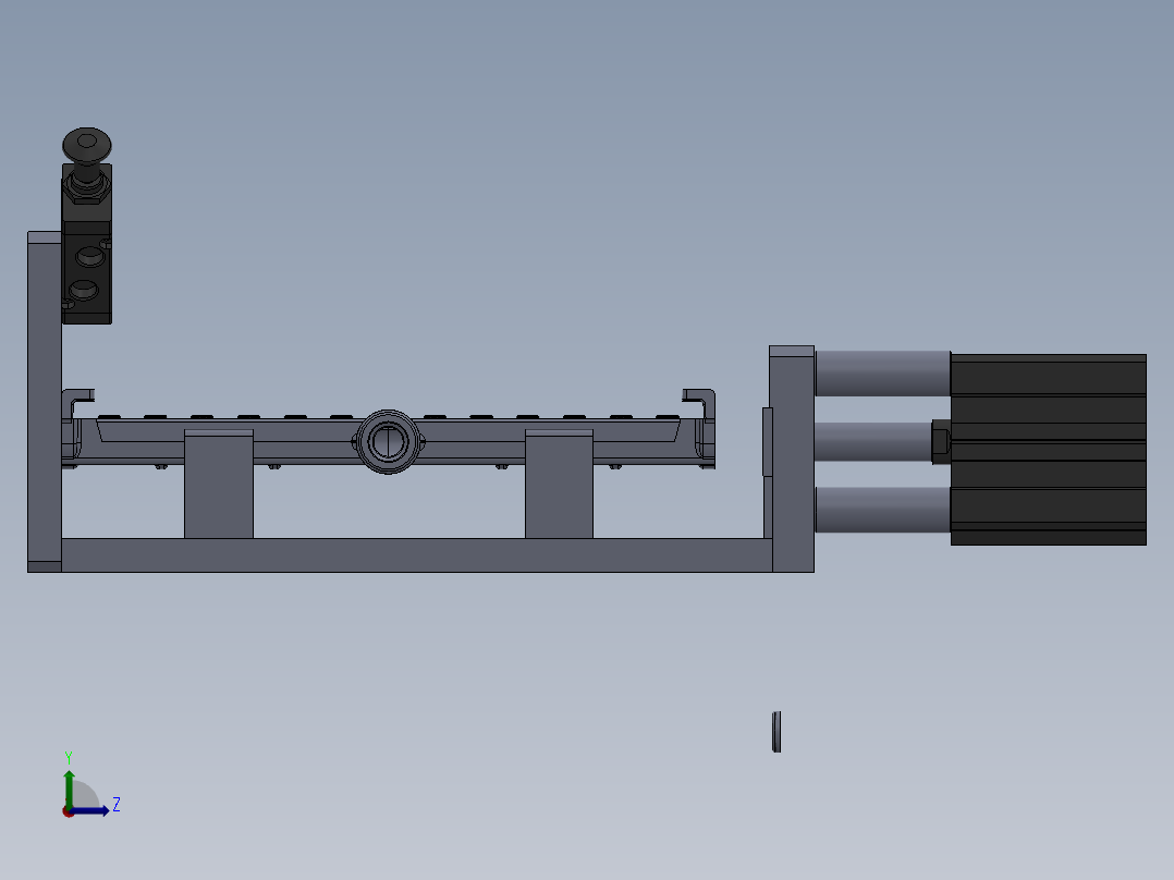 喷气管组件封压盖工装左视图