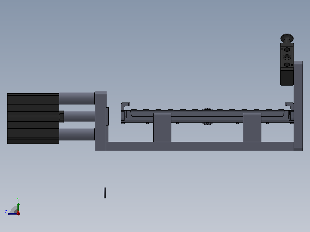 喷气管组件封压盖工装右视图