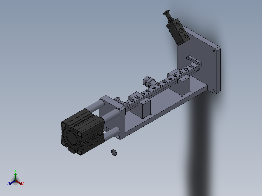 喷气管组件封压盖工装正等轴测图