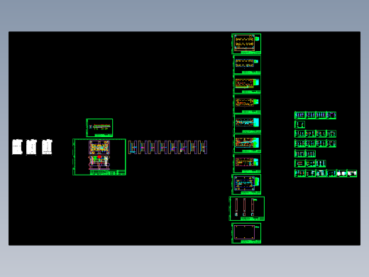 3D成型弹片连续模 详细图纸