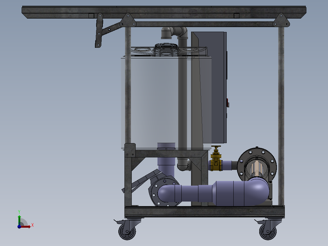 移动显示单元前视图