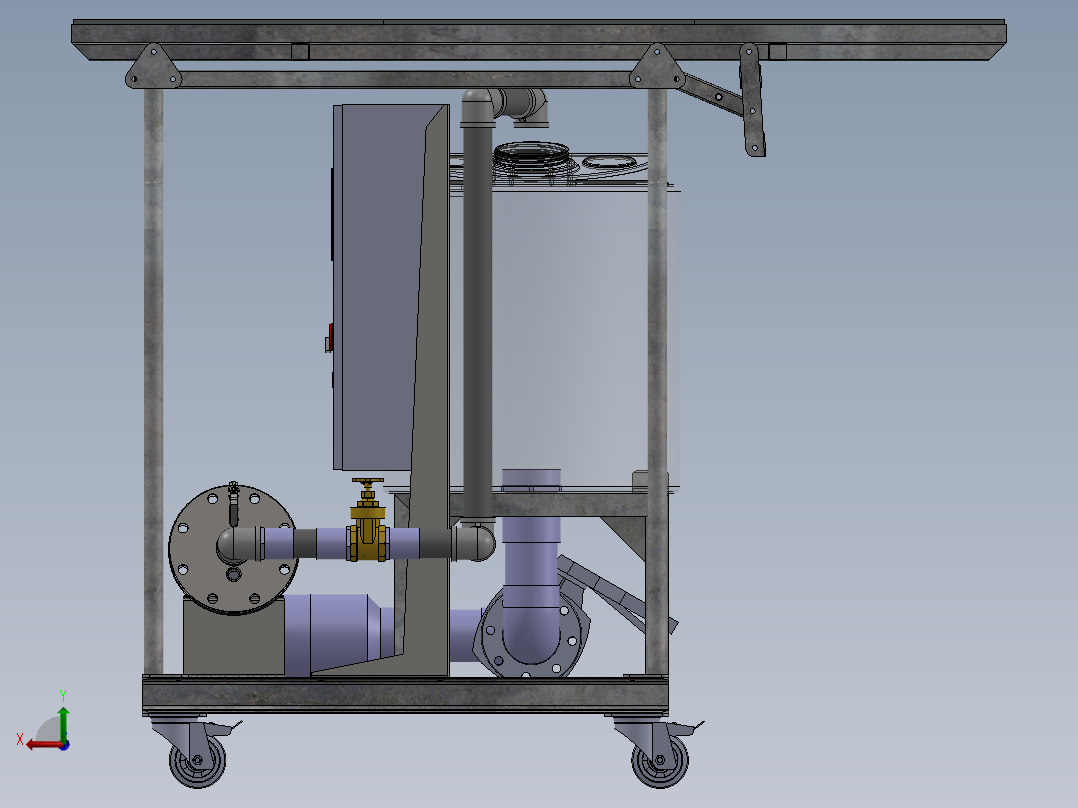 移动显示单元后视图