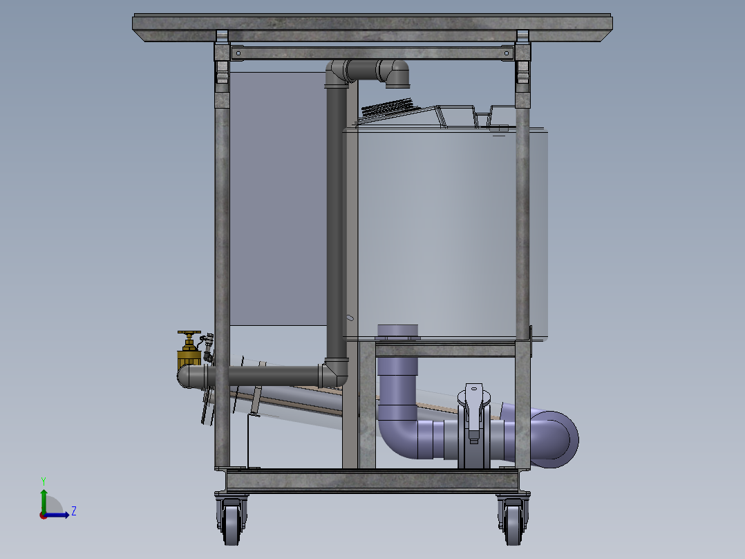 移动显示单元左视图
