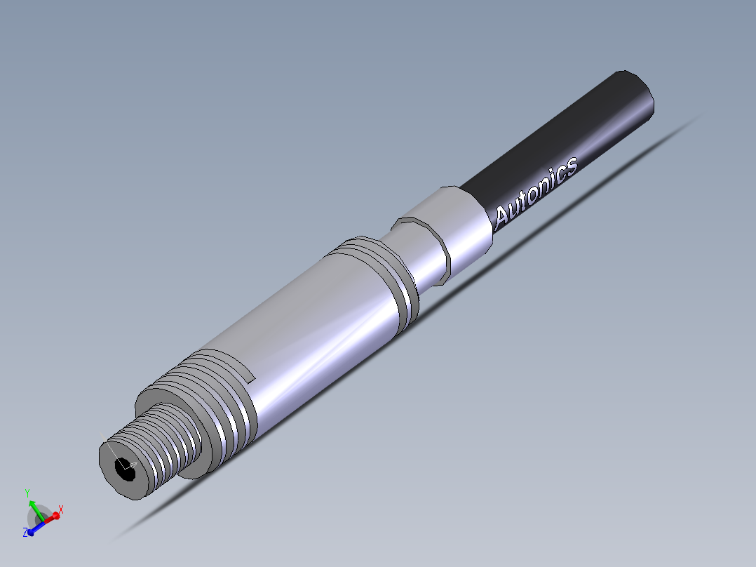 光纤传感器FT-420-10_SolidWorks_13主视图