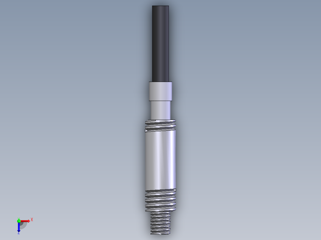 光纤传感器FT-420-10_SolidWorks_13俯视图