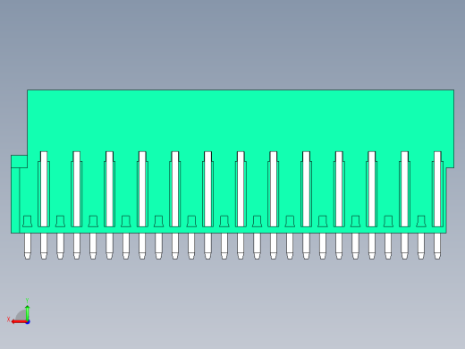 DEGSON 2EDG 系列 5.08mm 可插拔接线端子组-2EDGVT-5.08-26P-14-00AH后视缩略图