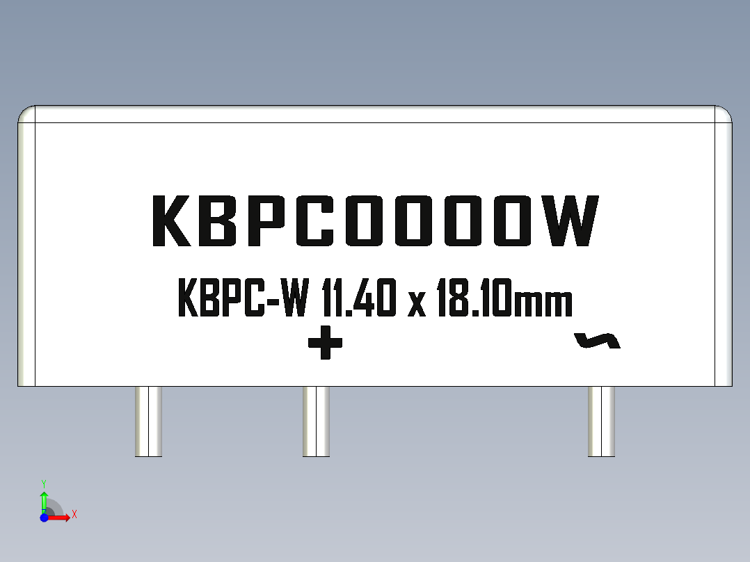 桥式整流器-KBPC-W_Nonmal_Size_rev1.1前视图