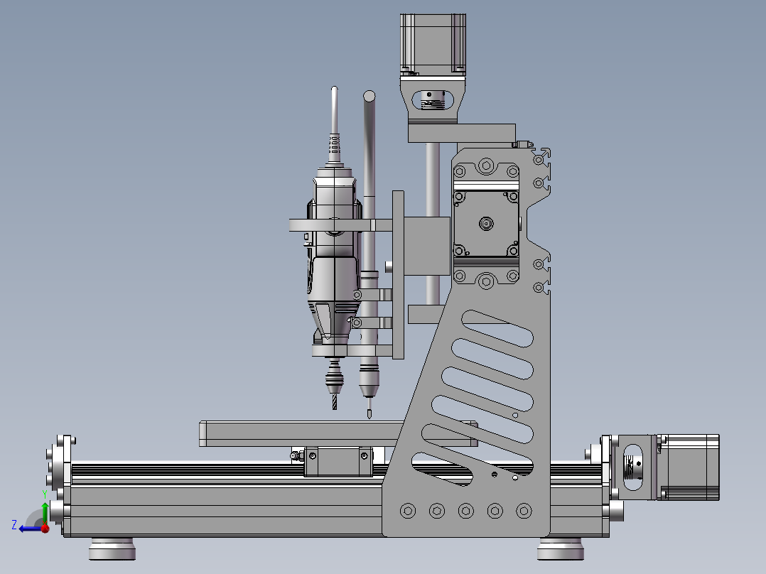 379数控雕刻机右视图