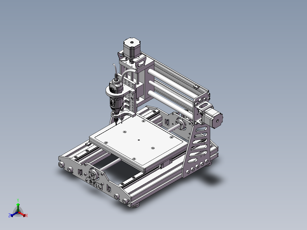 379数控雕刻机正等轴测图