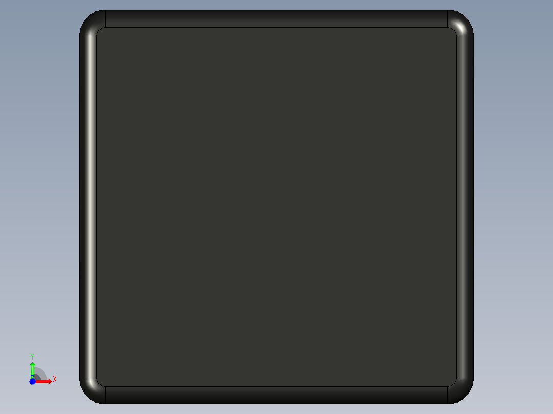 型材-BR 45X45 END CAP FOR SLIDING DOOR PROFILE 3842242404前视图