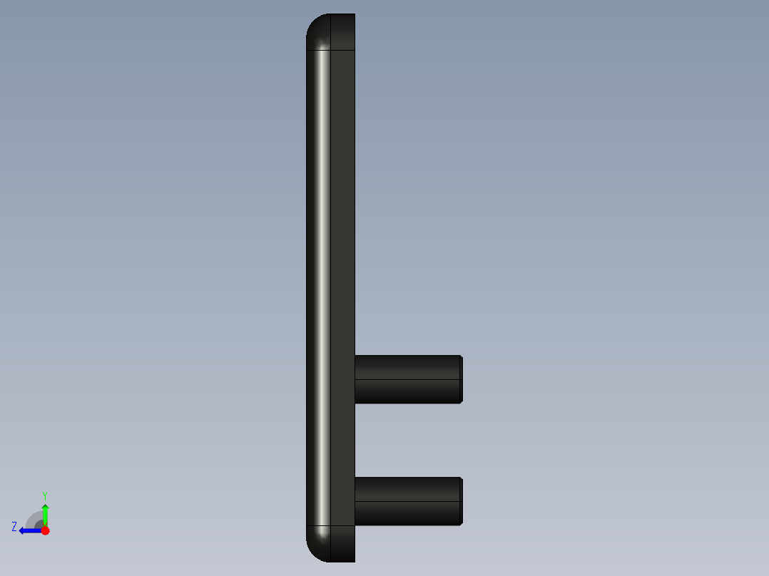 型材-BR 45X45 END CAP FOR SLIDING DOOR PROFILE 3842242404右视图