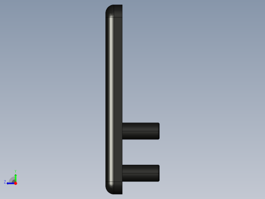 型材-BR 45X45 END CAP FOR SLIDING DOOR PROFILE 3842242404右视缩略图