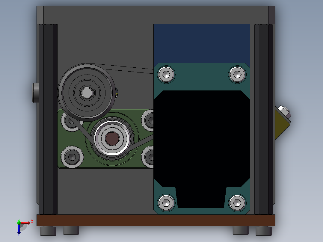 一组海绵清洁机构俯视图
