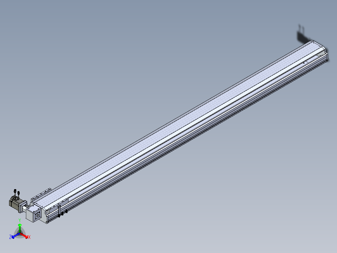东锦同步带传动-直线滑台模组DH210B-L150-S2800-BL-P750W-C3主视图