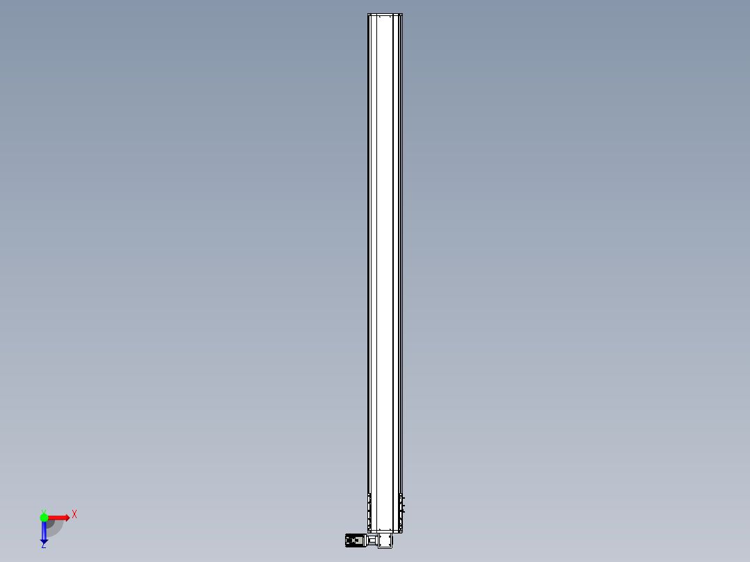 东锦同步带传动-直线滑台模组DH210B-L150-S2800-BL-P750W-C3俯视图