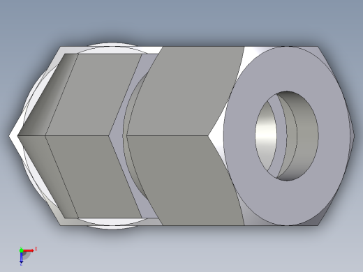 卡套式工业通用硬管接头EO_Adjustable_locknut_45_deg_elbow_VEE12SMORCF俯视缩略图