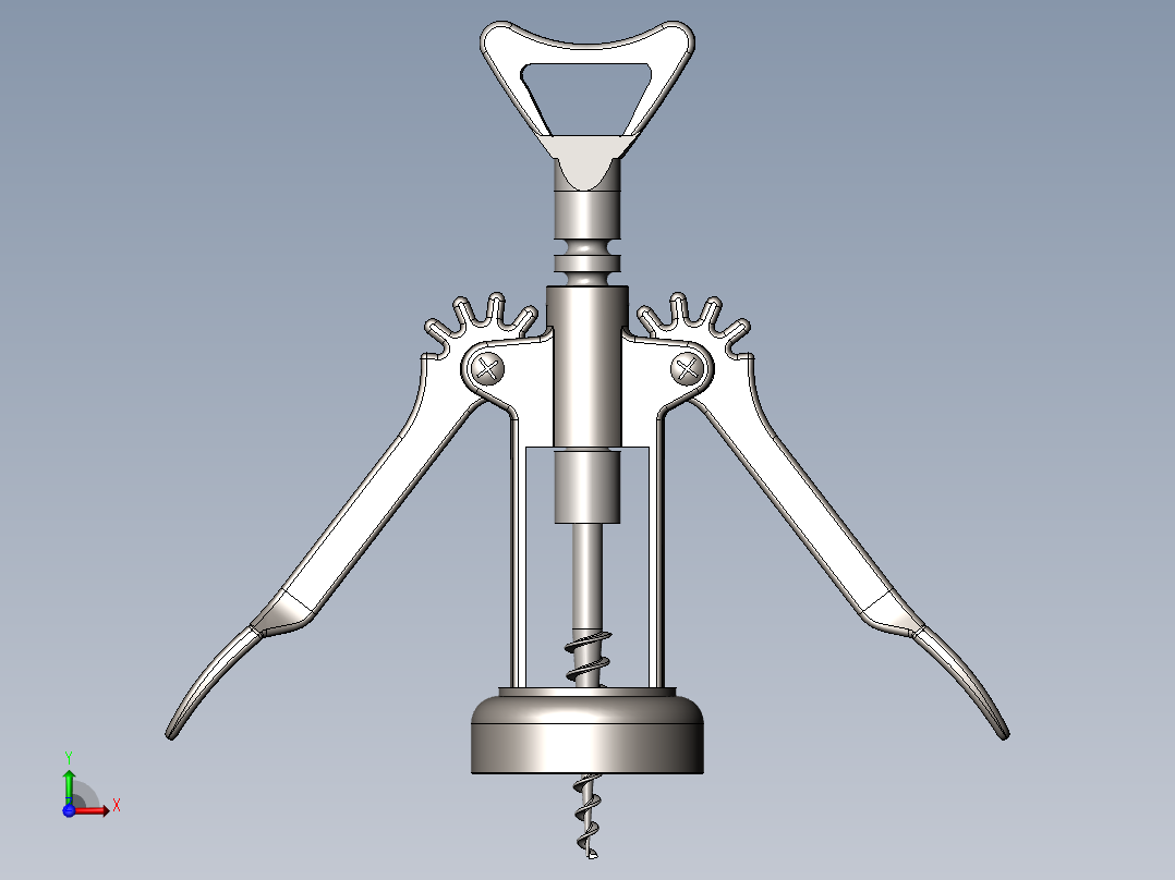 螺旋开瓶器16前视图